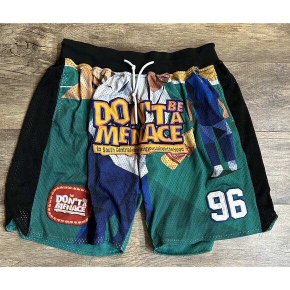 Headgear Classics Size 2XL Don’t Be A Menace Shorts Green Streetwear 1996 90s